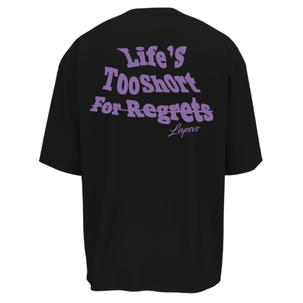 T-shirt No Regrets Nera